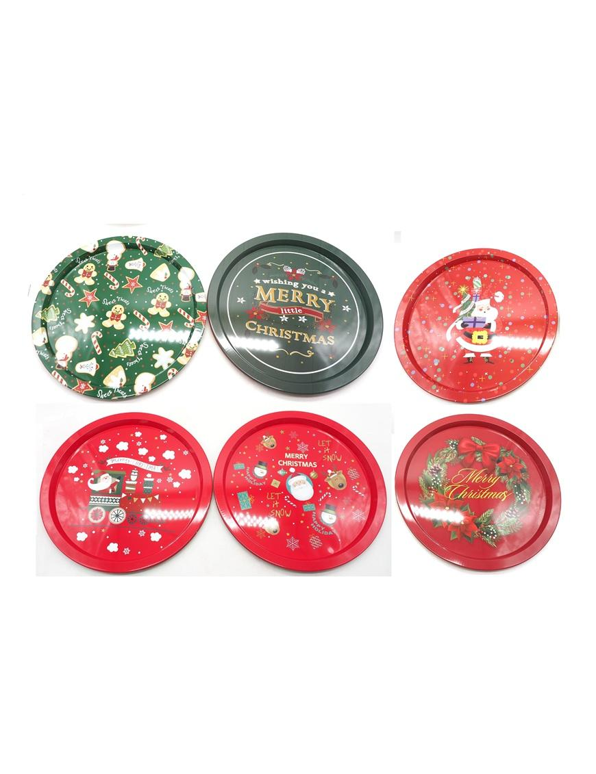 VASSOIO LATTA XMAS TONDO 32cm 34711