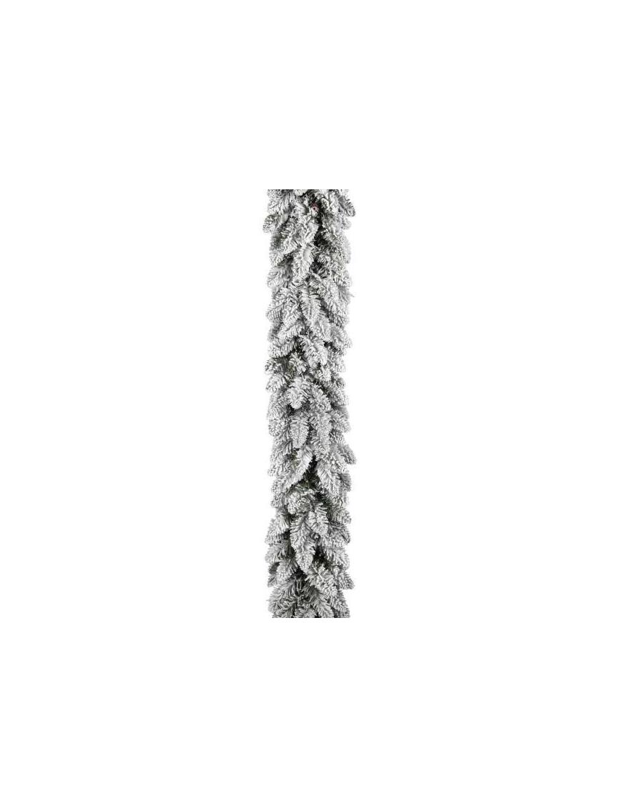 SNOWY BUOY GARLAND cm270 x diameter 30cm WITH PINE CONES