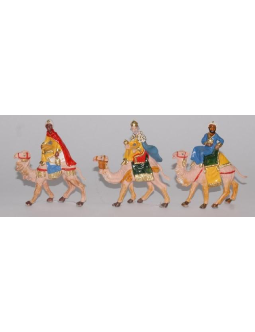 PERSONAGGI RE MAGI 3 pezzi 10cm A CAMMELLO