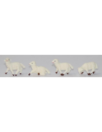 SHEEP ANIMALS 3cm GLOSS 24 pieces