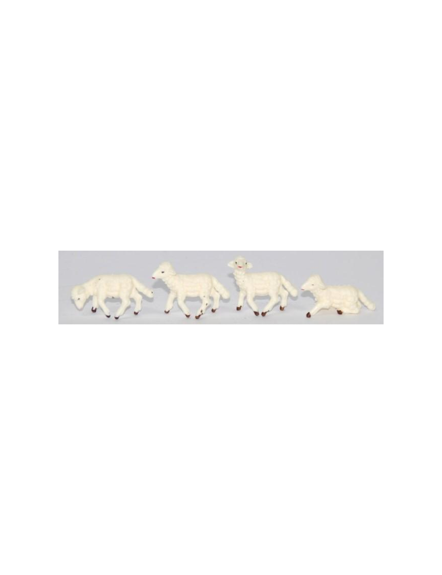 ANIMALI PECORE 4cm LUCIDE 24pezzi