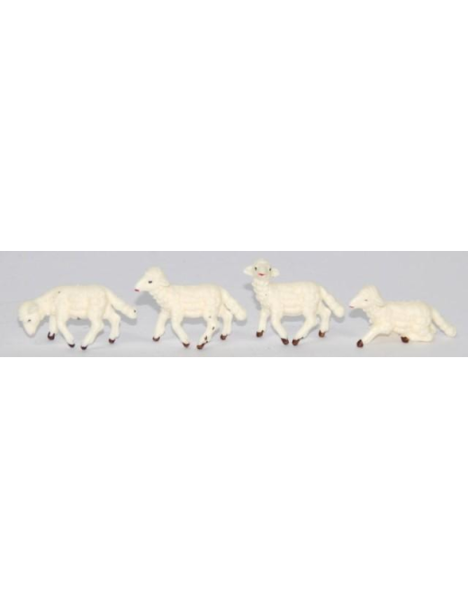 SHEEP ANIMALS 4cm GLOSS 24 pieces