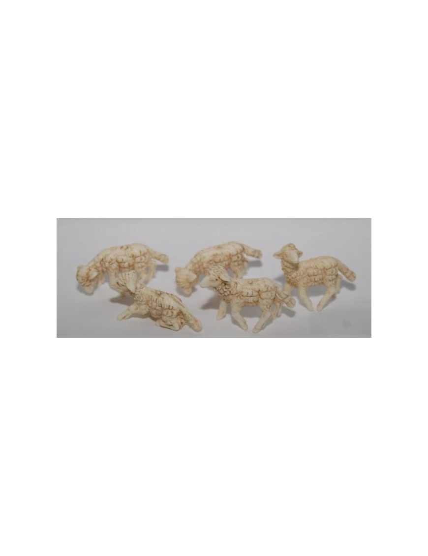 ANIMALI PECORE 4x3cm 5pezzi