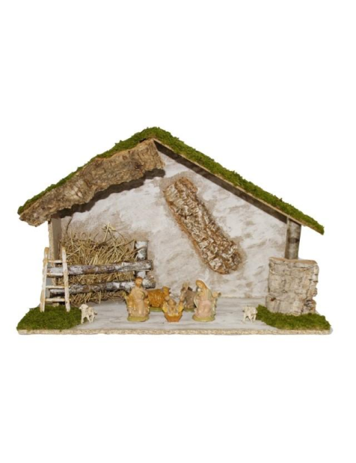 CAPANNA 50x21x32cm CON 7 FIGURE 8,2cm