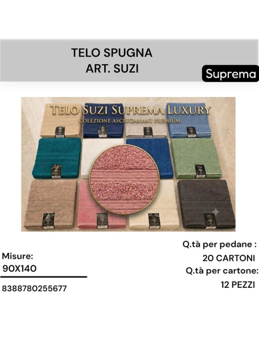 TELO BAGNO SPUGNA SUZI 600gr 90x140