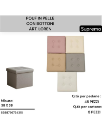 POUF CONTENITORE SIMILPELLE