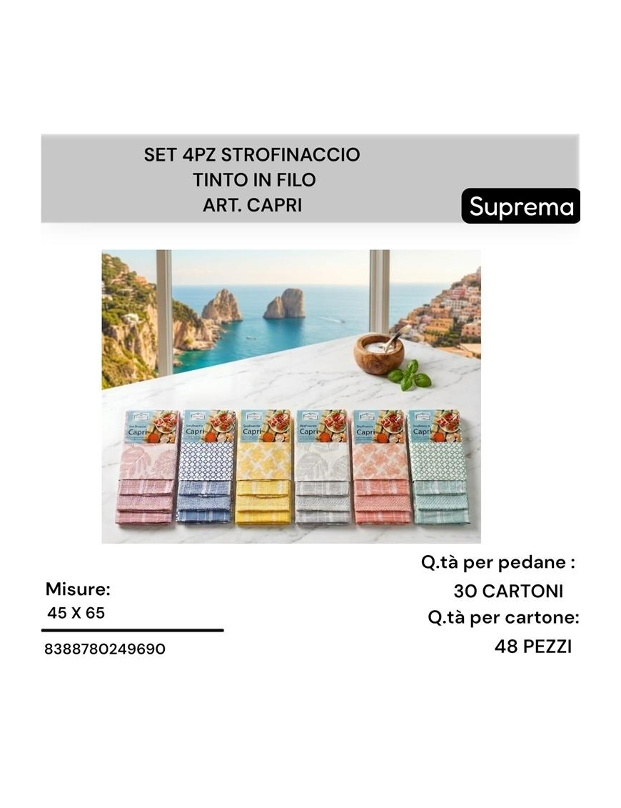 STROFINACCIO CAPRI 4pz 45x65