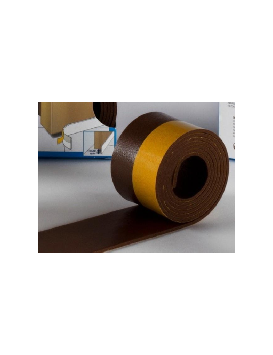 PARASPIFFERI PORTA ADESIVO PVC mm38x100 CM MARRONE