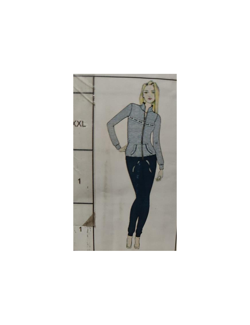 TUTA FELPA 260gr DONNA 14pz TG ASS.