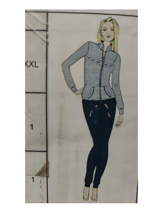 TUTA FELPA 260gr DONNA 14pz TG ASS.