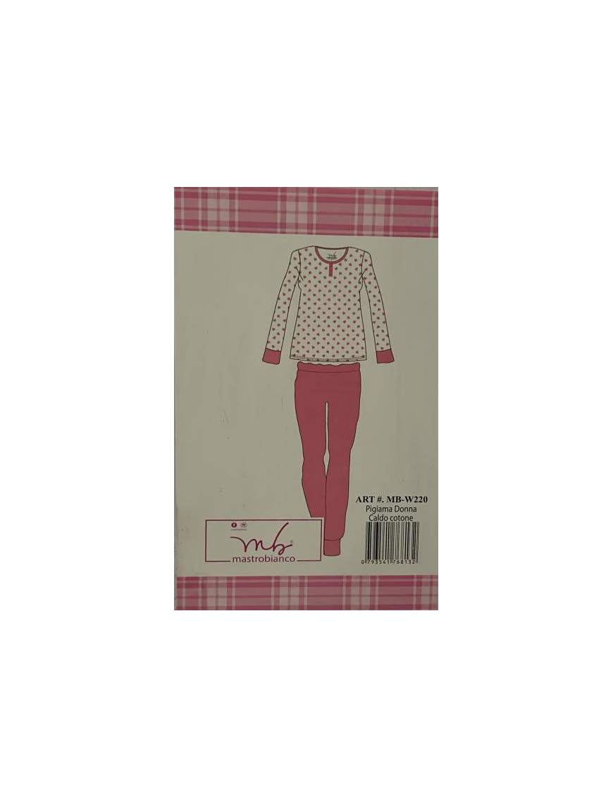 PIGIAMA CALDO COT DONNA W220 12pz TG ASS