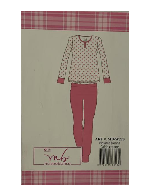 PIGIAMA CALDO COT DONNA W220 12pz TG ASS