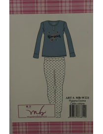 PIGIAMA CALDO COT DONNA W221 12pz TG ASS