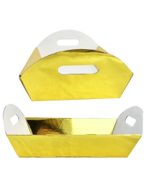 CESTO ORO METALLIZZATO 22x12x6cm