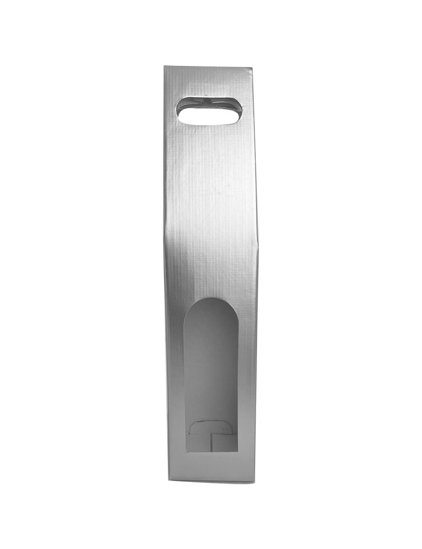 METALLIC SILVER BOTTLE HOLDER