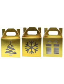 BOX REGALO ORO METALLIZZATO 10X10x16