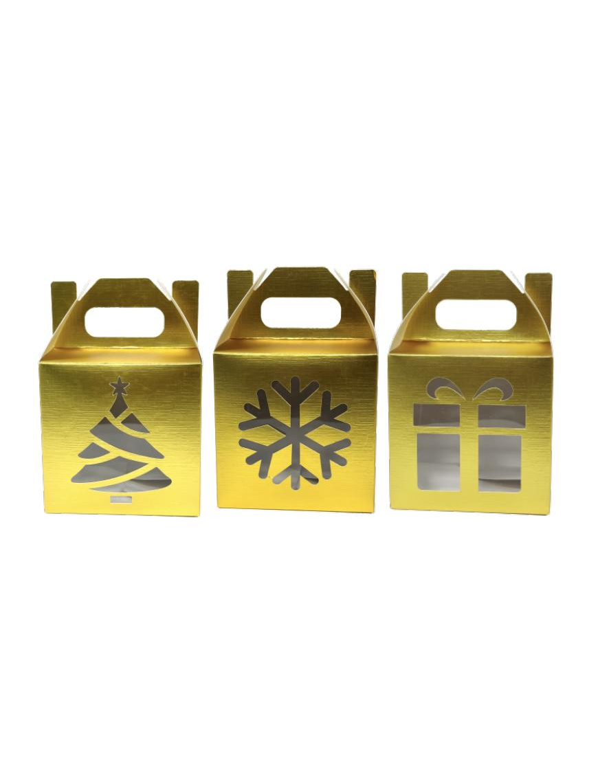 METALLIC GOLD GIFT BOX 10X10x16