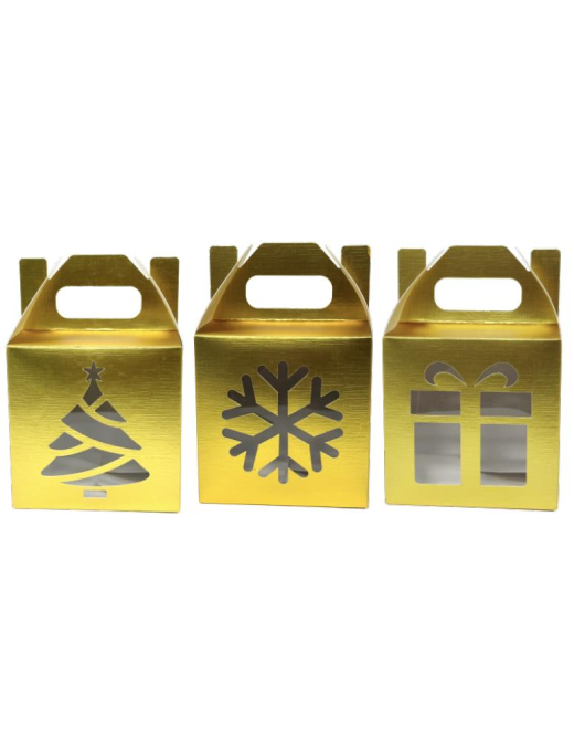BOX REGALO ORO METALLIZZATO 10X10x16