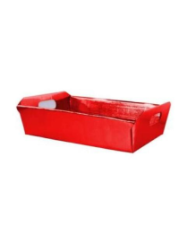 CESTA ROSSA CON MANICI 30x22cm