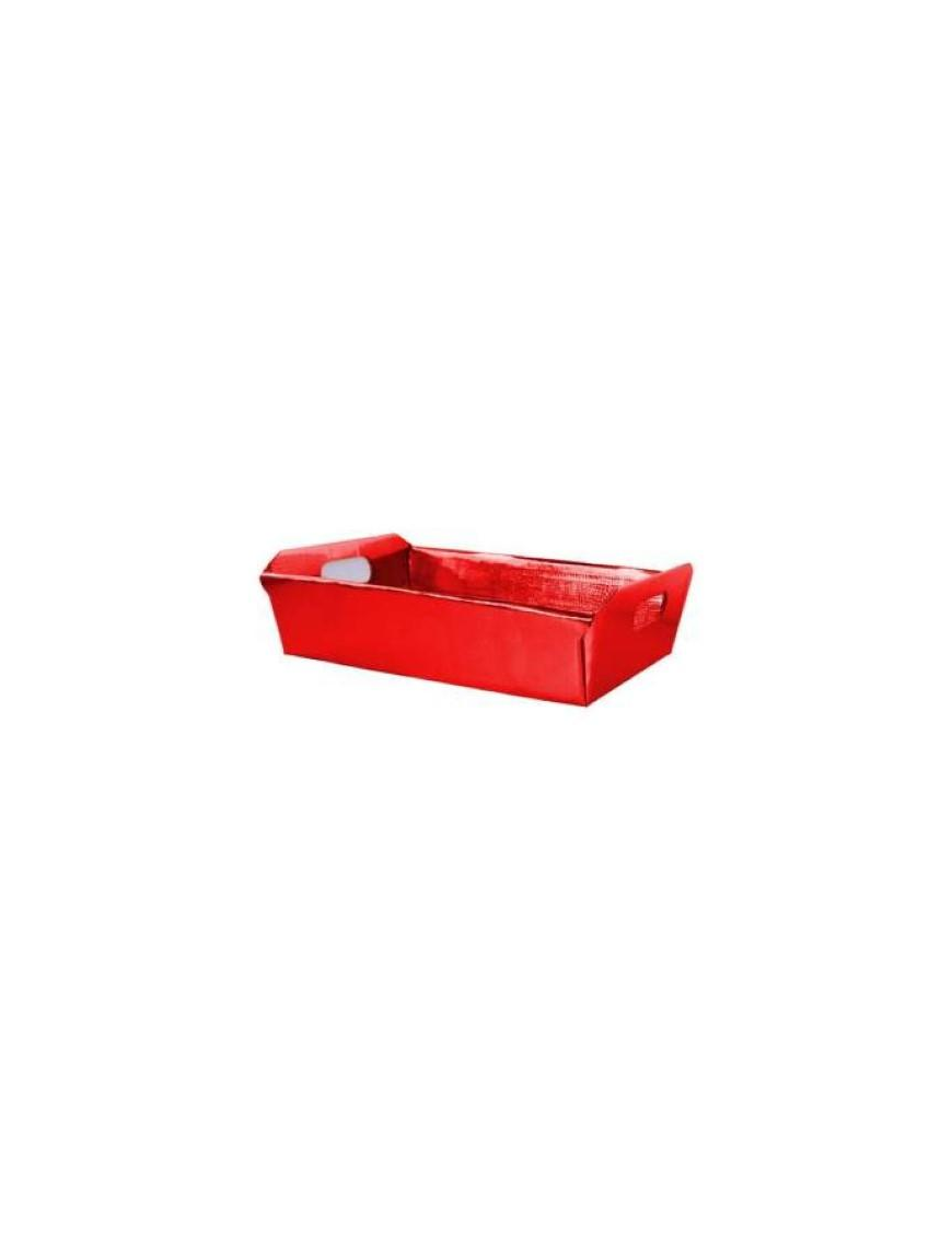 CESTA ROSSA CON MANICI 30x22cm