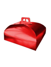 RED CAKE BOX 36x36cm