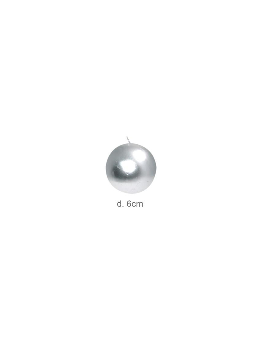 ARGENTO CANDELA SFERA d.  6cm 4071 $$