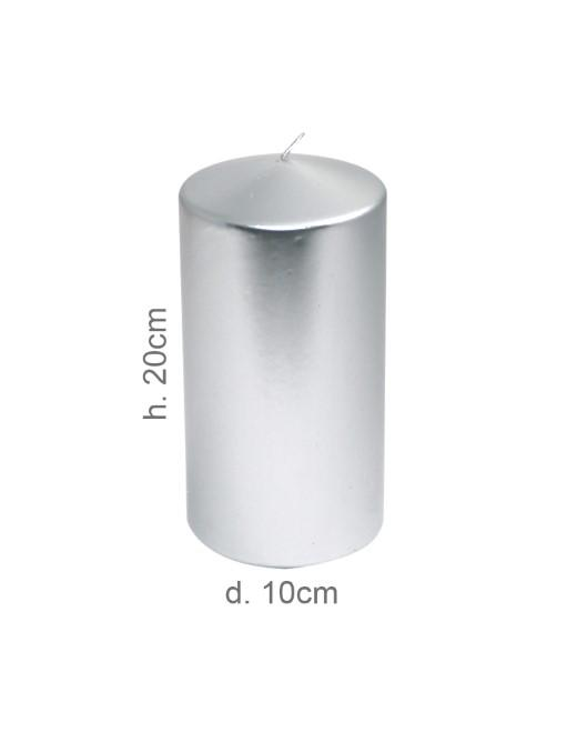 ARGENTO CANDELA MOCCOLO 10x20cm 3890 $$