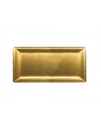 RECTANGULAR GOLD TRAY 19x40cm