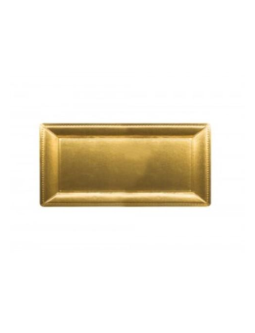 VASSOIO ORO RETTANGOLARE 19x40cm