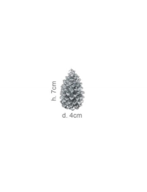 ARGENTO CANDELA ALBERO 4x7,8cm 5016 $$