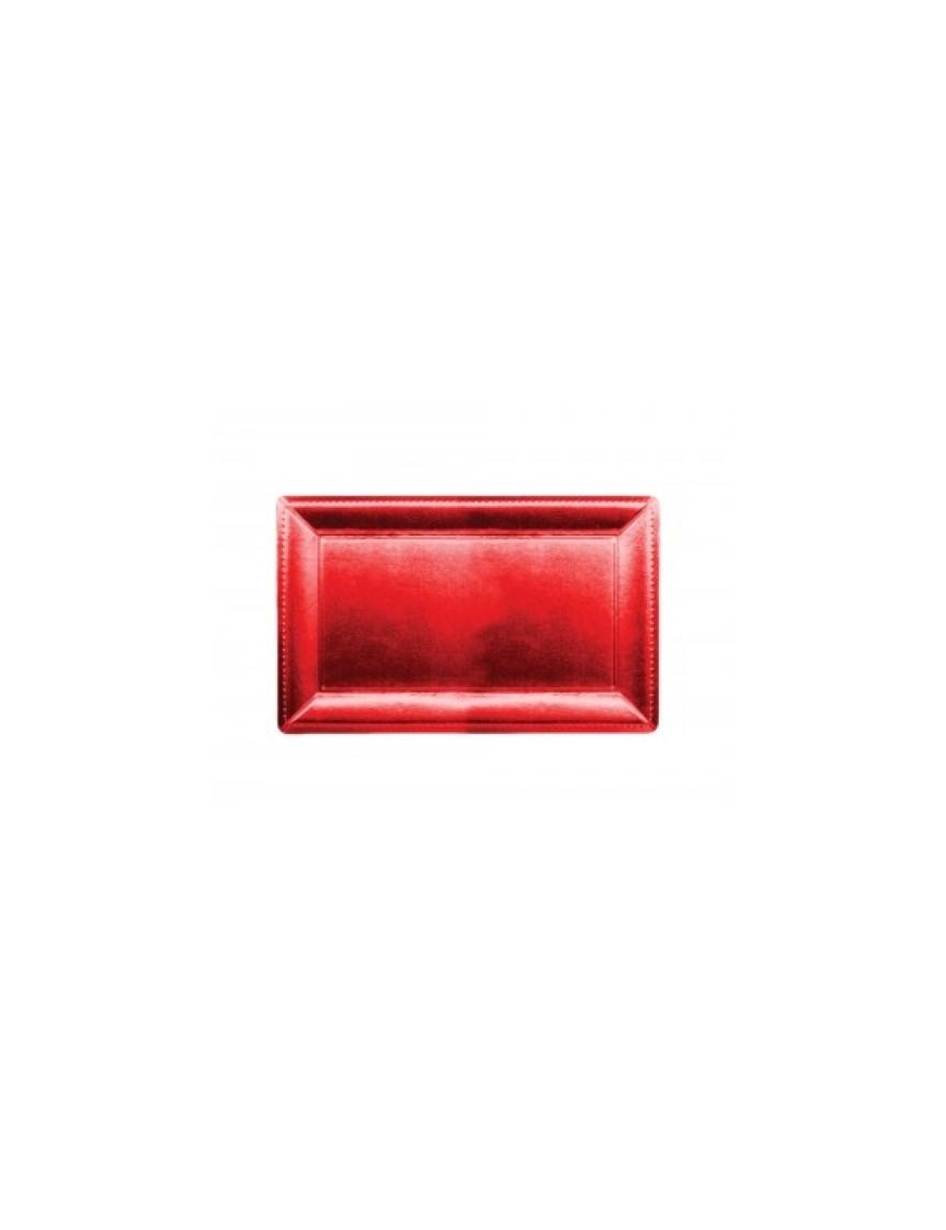 VASSOIO ROSSO RETTANGOLARE 19x40cm