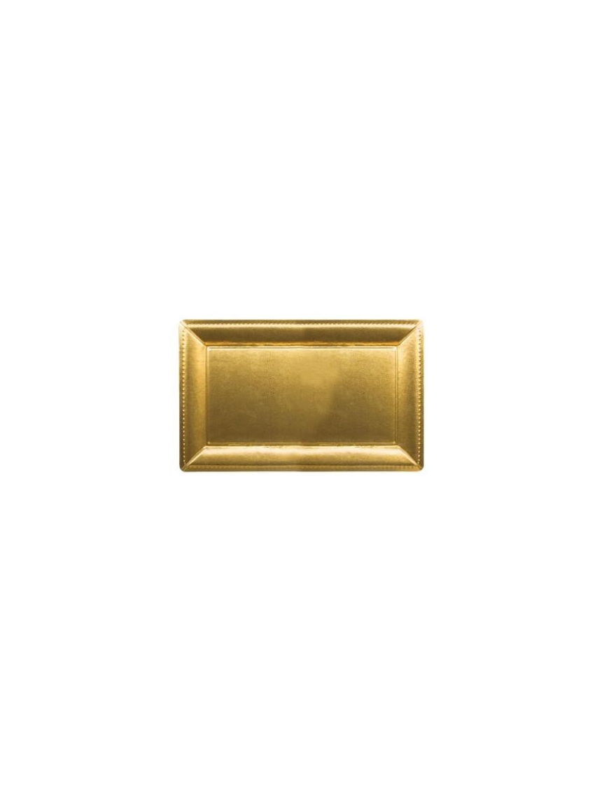 VASSOIO ORO RETTANGOLARE32x42cm