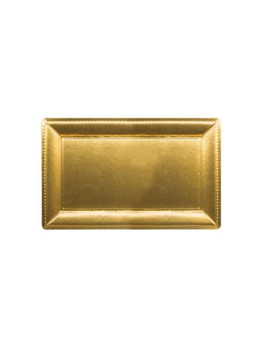 VASSOIO ORO RETTANGOLARE32x42cm
