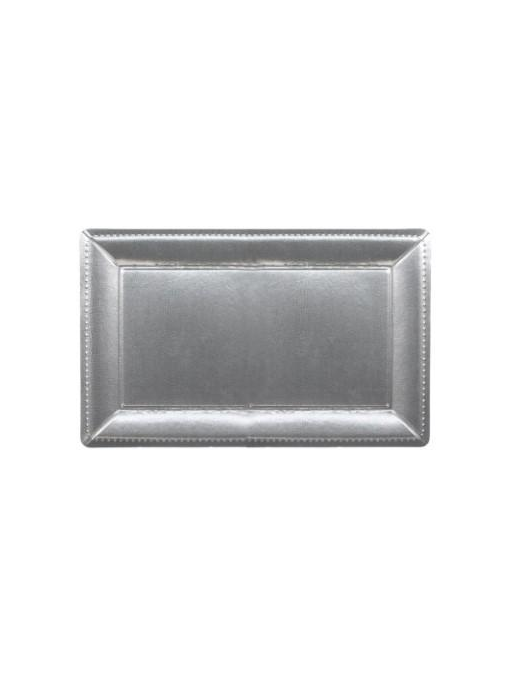 RECTANGULAR SILVER TRAY32x42cm