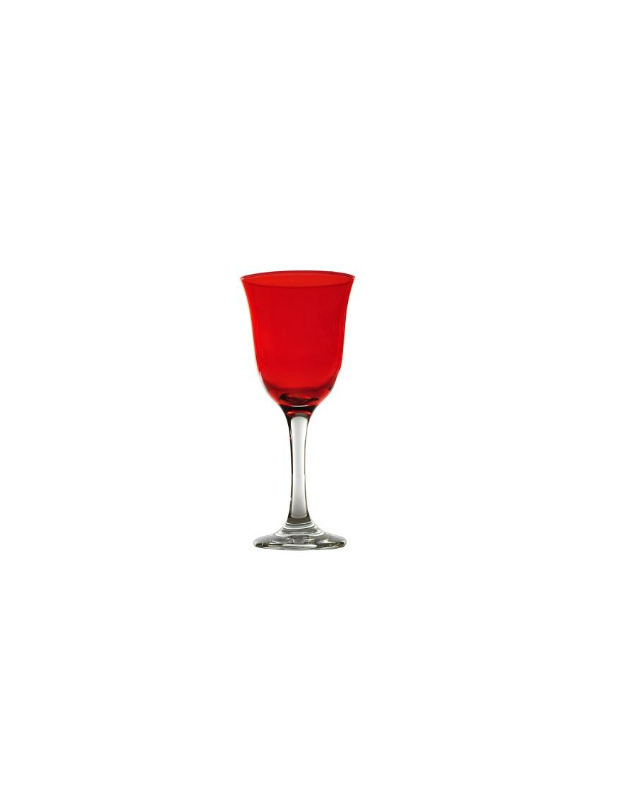 BICCHIERE ACQUA ROSSO 4pezzi