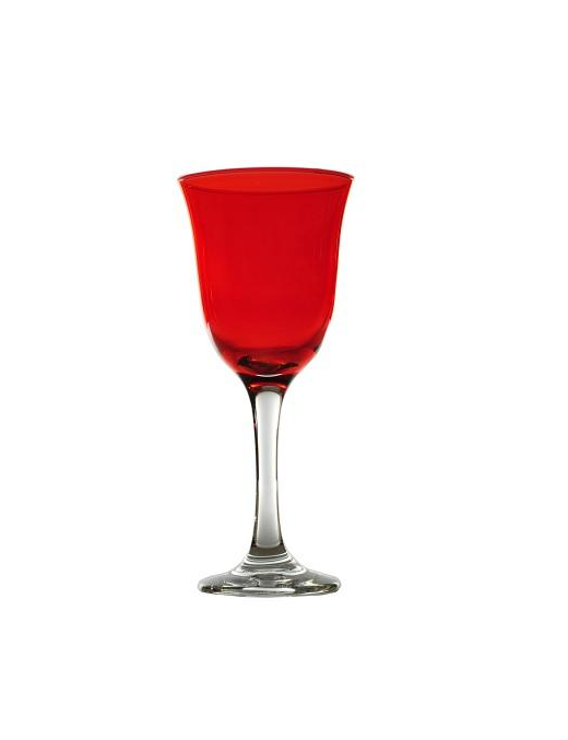 BICCHIERE ACQUA ROSSO 4pezzi
