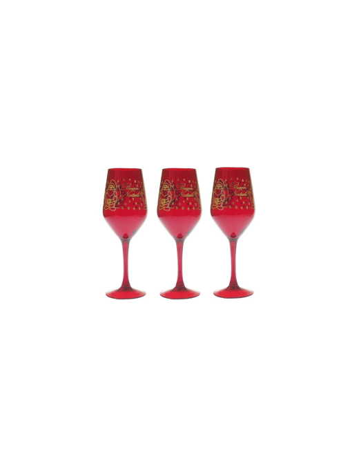 CALICI 3pezzi ROSSO+BABBO ORO