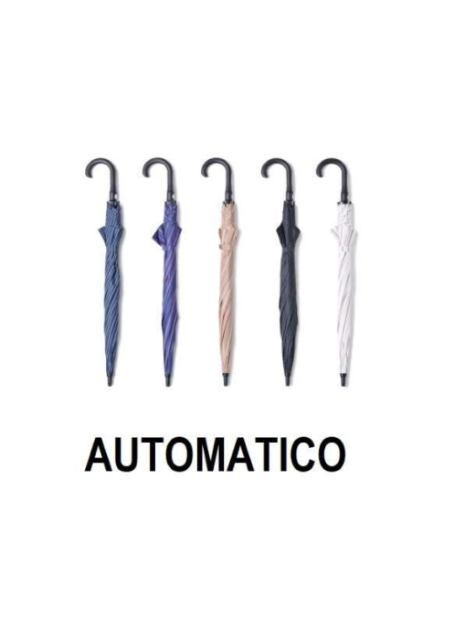 OMBRELLO AUTOMATICO UNISEX MAXI RIGATO LUNGO