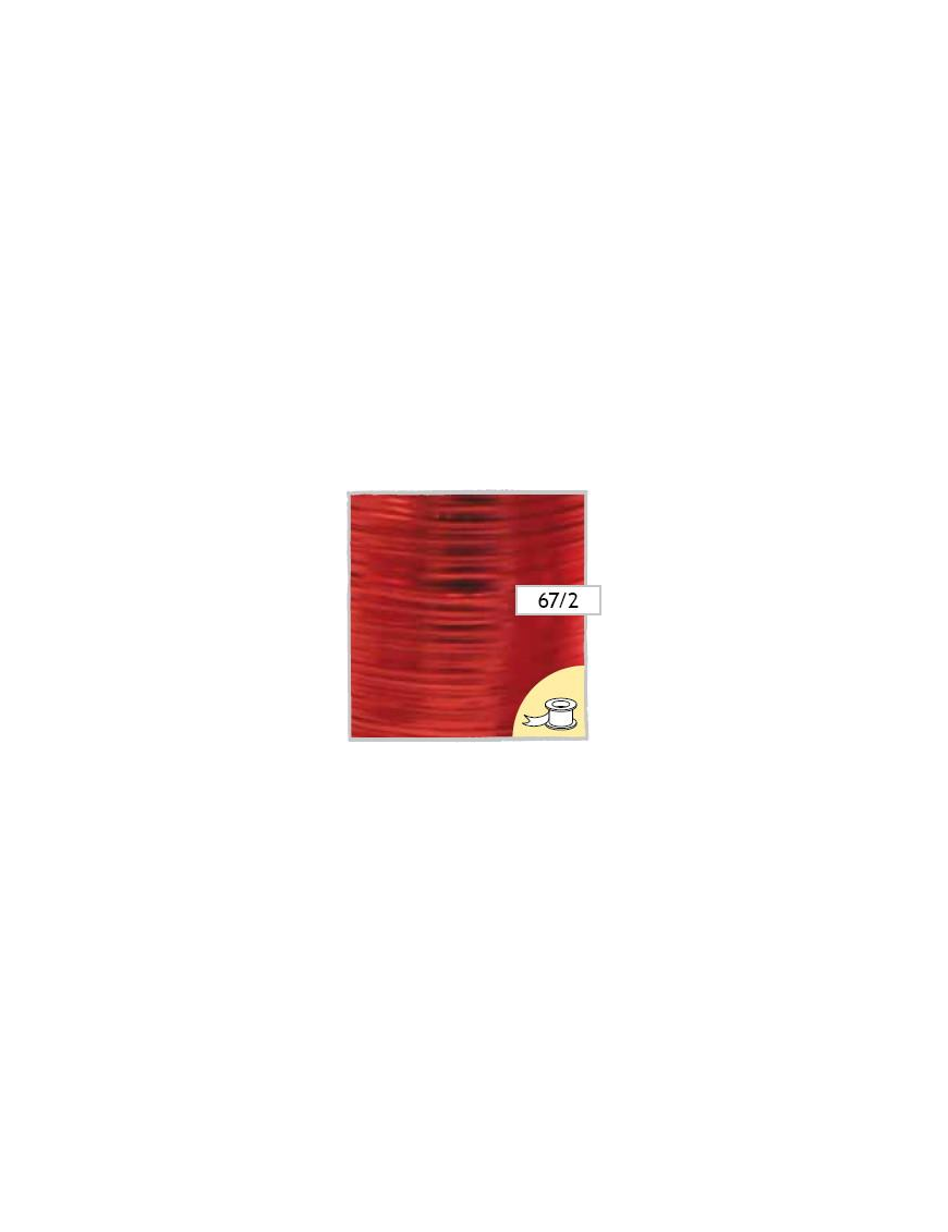 NASTRO POLYSILK METALLIZZATO ROSSO 50mt