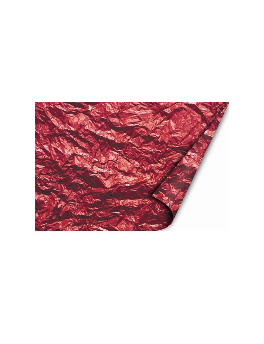 METALLIC POLYSILK ROLL cm100x20 RED