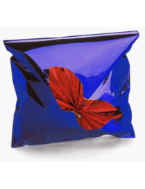 METALLIC SOLID COLOR BLUE ENVELOPE 18x50 CENTIMETERS 50 PIECES