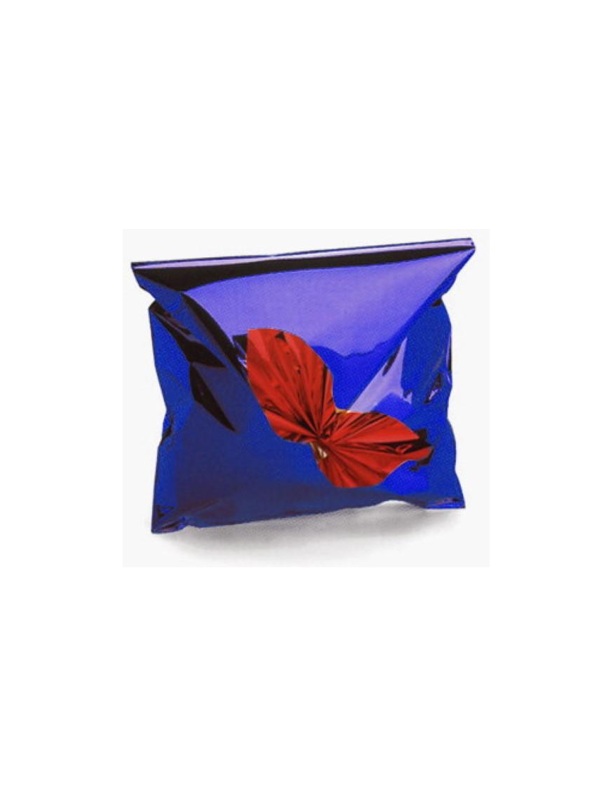 METALLIC SOLID COLOR BLUE ENVELOPE 18x50 CENTIMETERS 50 PIECES
