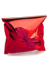 METALLIC SOLID COLOR RED ENVELOPE 70X100 CENTIMETERS 25 PIECES