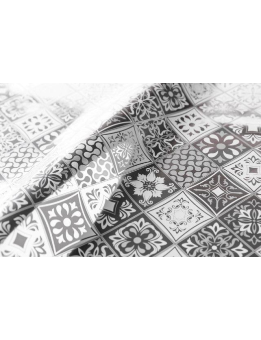 BUSTA METALLIZZATO MAIOLICA ARGENTO 40x60 cm 25pz