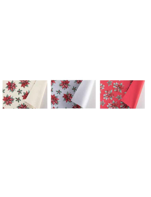 BUSTA PERLATA STELLA DI NATALE 40x60 cm 100pz