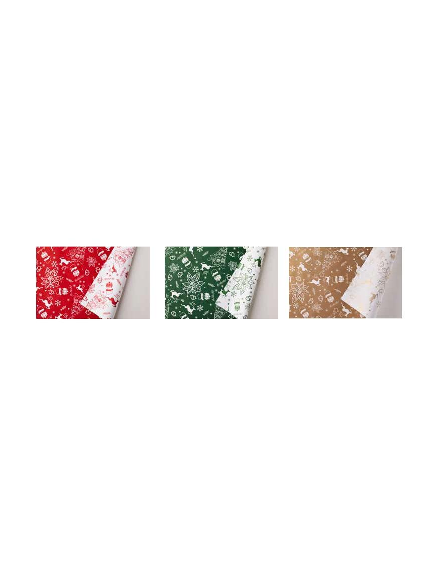 BUSTA PERLATA HAPPY XMAS 40x60 cm 100pz