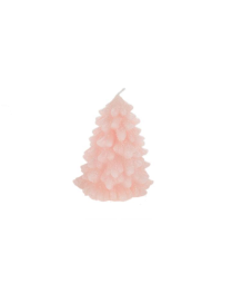 PINK TREE-SHAPED CANDLE 14.5cm