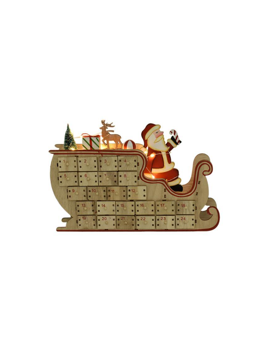 SLITTA CON BABBO NATALE E CALENDARIO DELL'AVVENTO