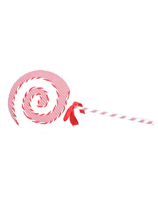 L.CANDY ROSSO/BIANCO LOLLIPOP 77cm $$