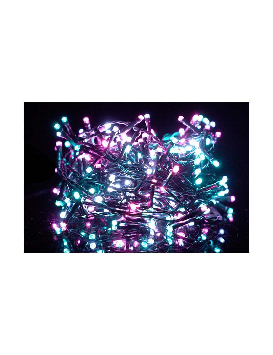 100 LED USO ESTERNO BIANCO/ROSA/AZZURRO